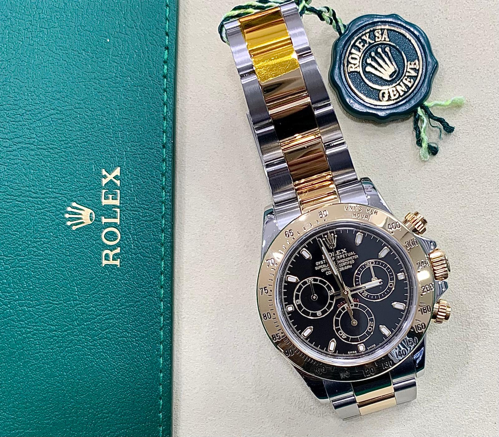 Rolex COSMOGRAPH DAYTONA Nero Acciaio/Oro Giallo 18Kt